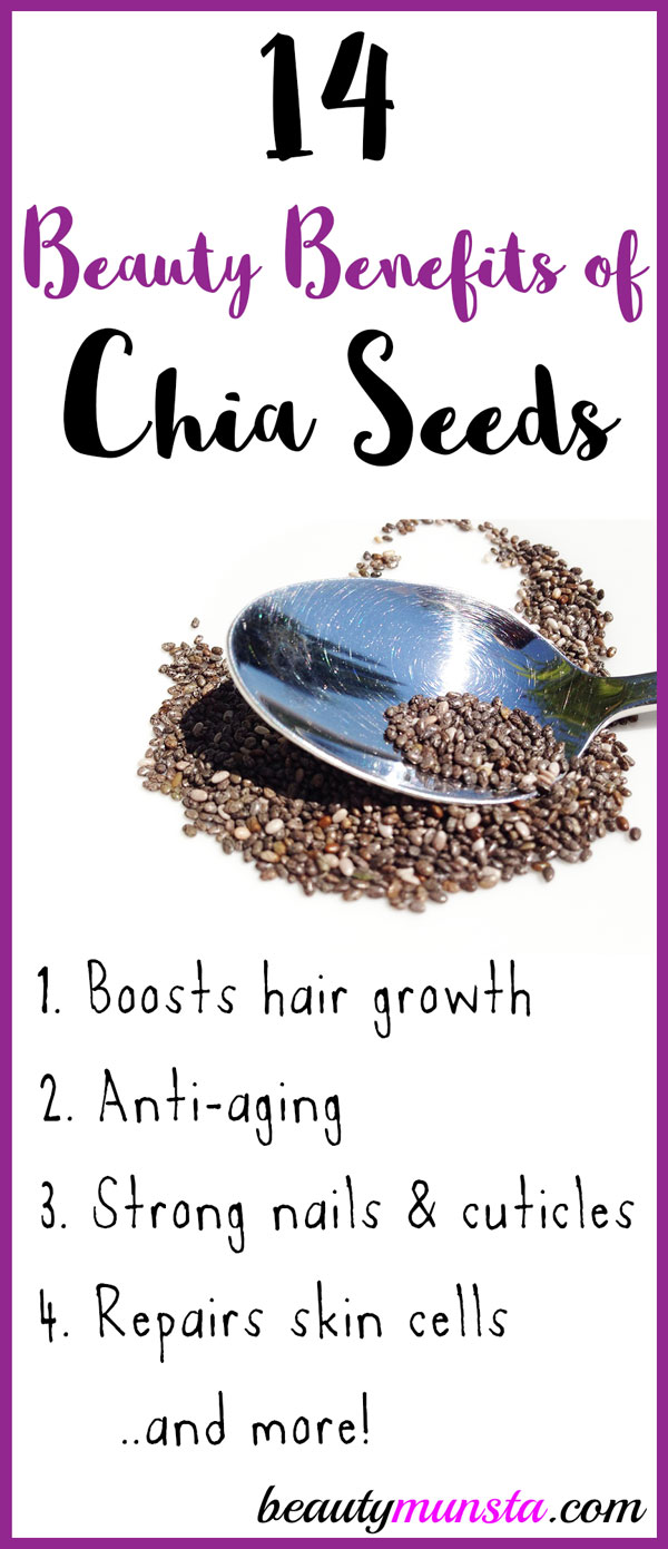 14 Beauty Benefits of Chia Seeds beautymunsta free natural beauty