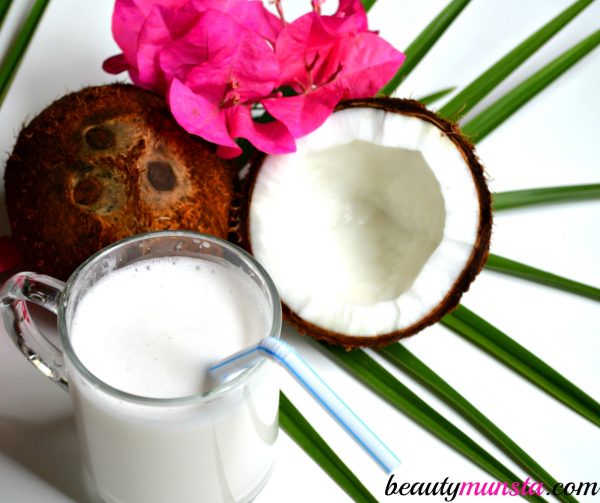 beauty benefits of coconut milk