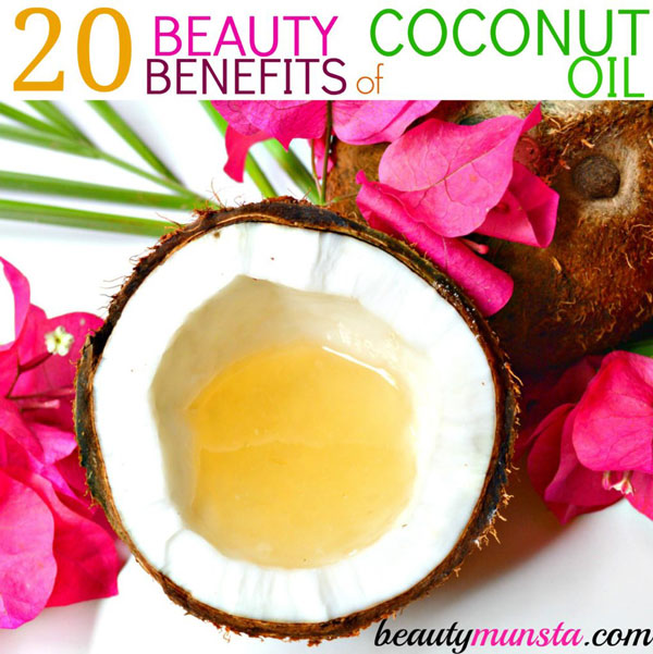 Let's discover 20 amazing beauty benefits of coconut oil for skin, hair & more!