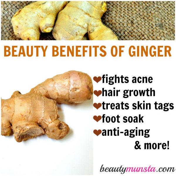 Ginger is for more than just curing coughs - it's got a great list of beauty benefits too!