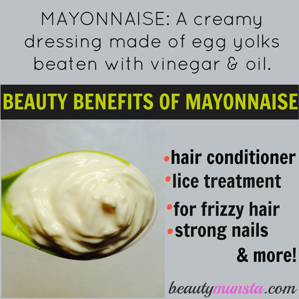 Discover 9 exciting beauty benefits of mayonnaise for your skin, hair, nails and more! 