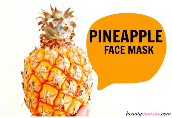 pineapple tropical face mask