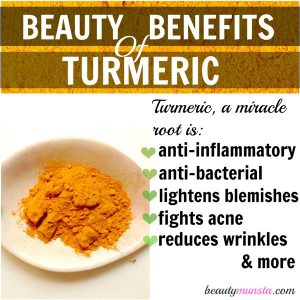 Find out beauty benefits of turmeric here!