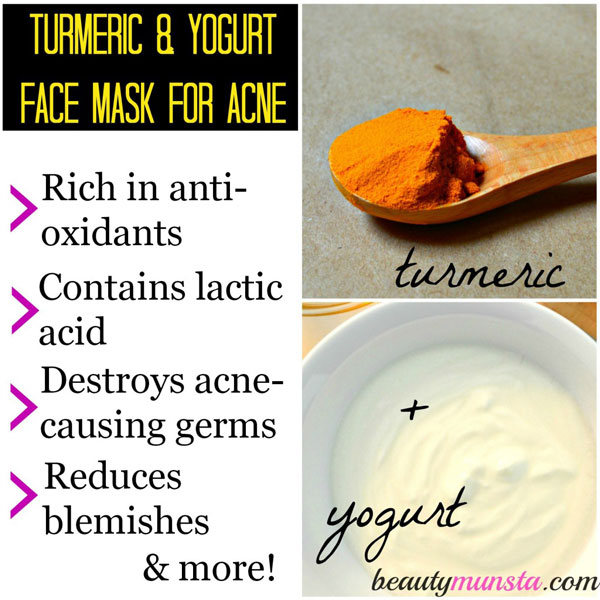 Turmeric and yogurt face mask benefits