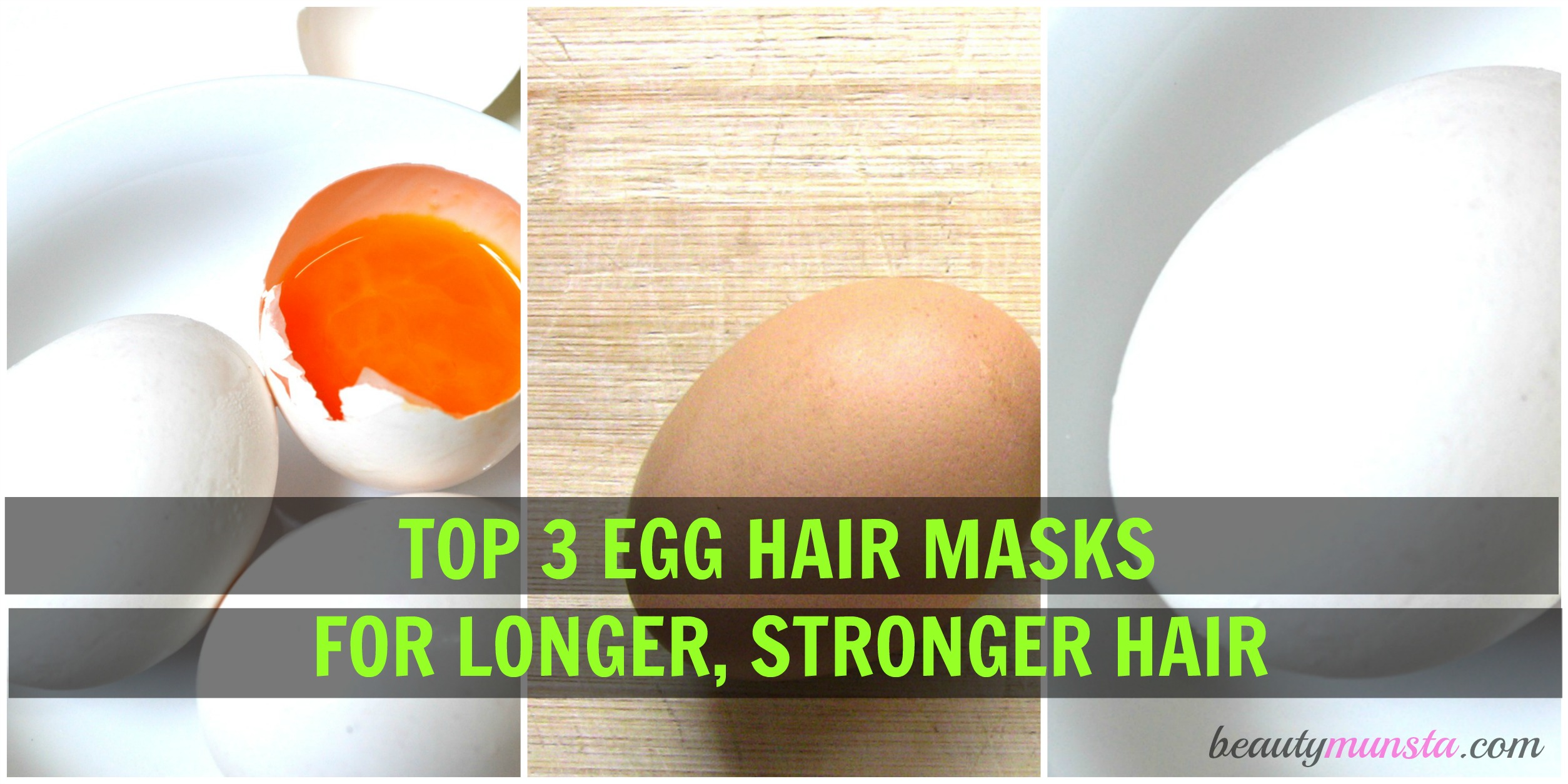 top 3 egg hair masks beautymunsta free natural beauty hacks and more!