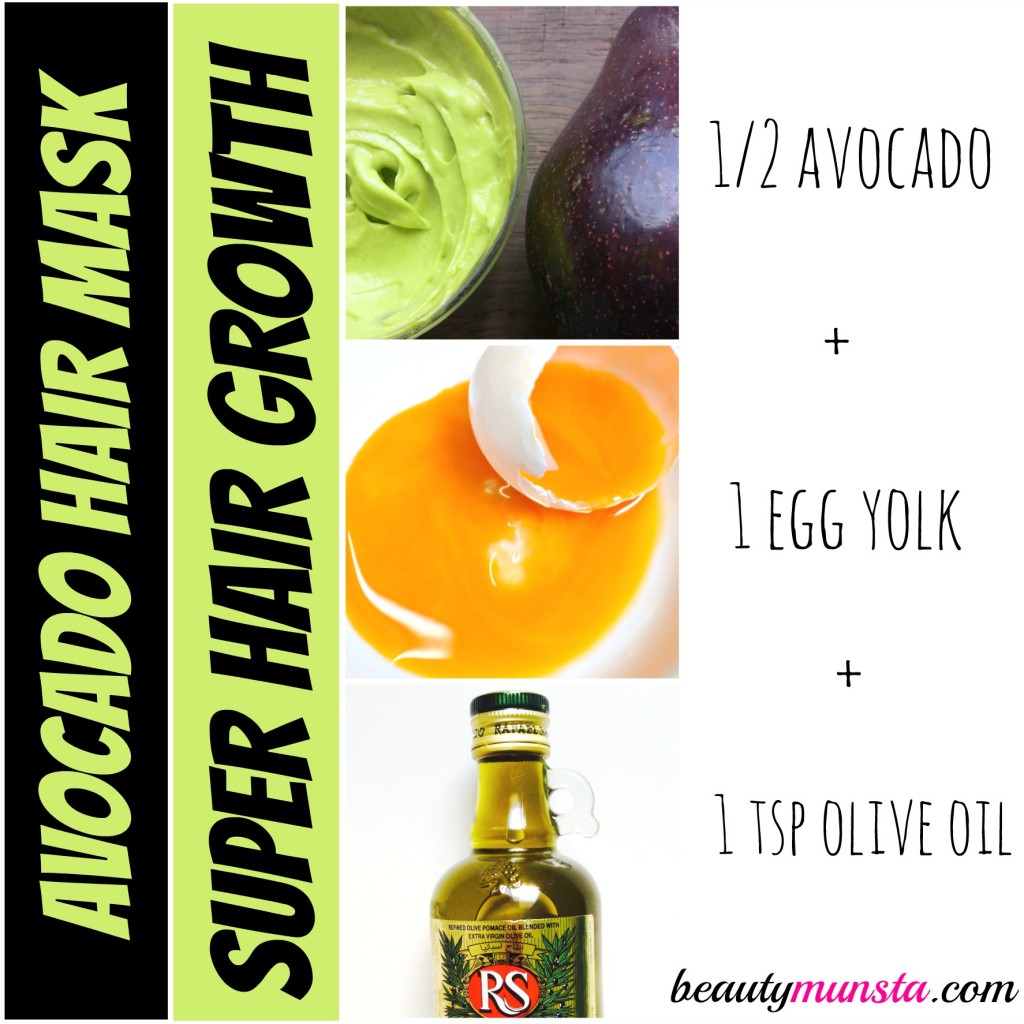 growth avocado hair mask