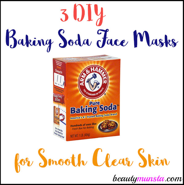 Homemade face mask with bicarbonate of soda