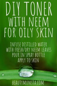 Perfect DIY Neem Toner for Oily Skin
