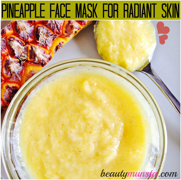 Your pineapple face mask is ready! Store any excess in the fridge for up to a week!