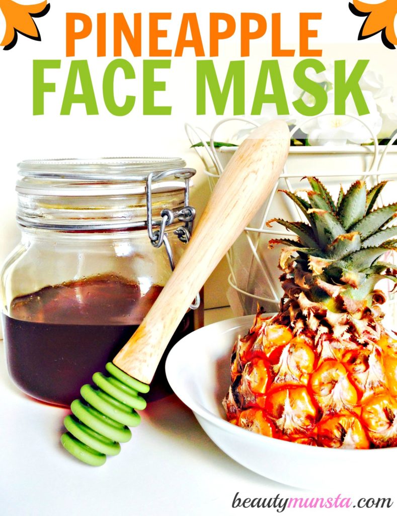 pineapple and honey face mask