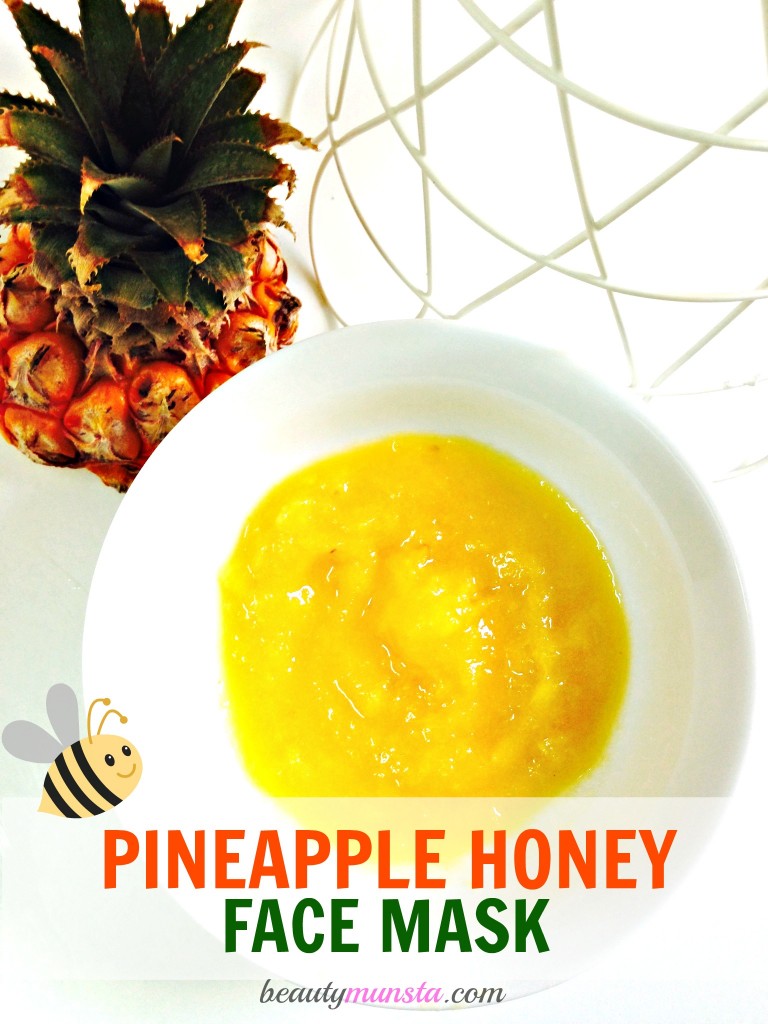 pineapple and honey face mask