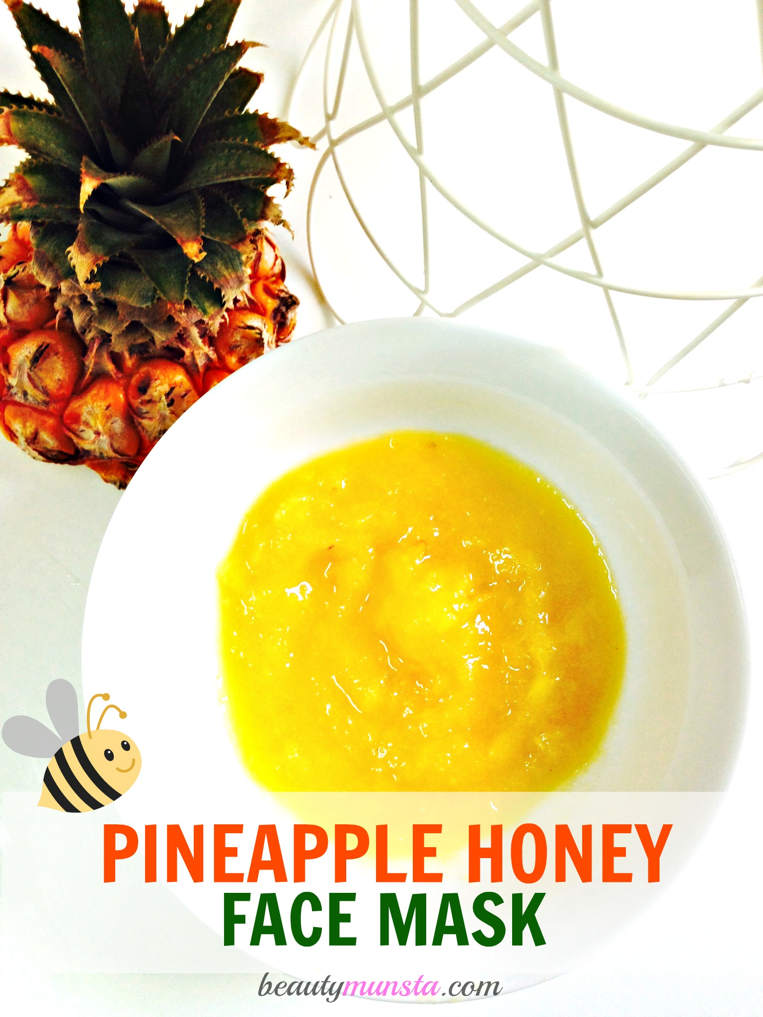 Brightening Pineapple and Honey Face Mask for Dark Spots, Blemish