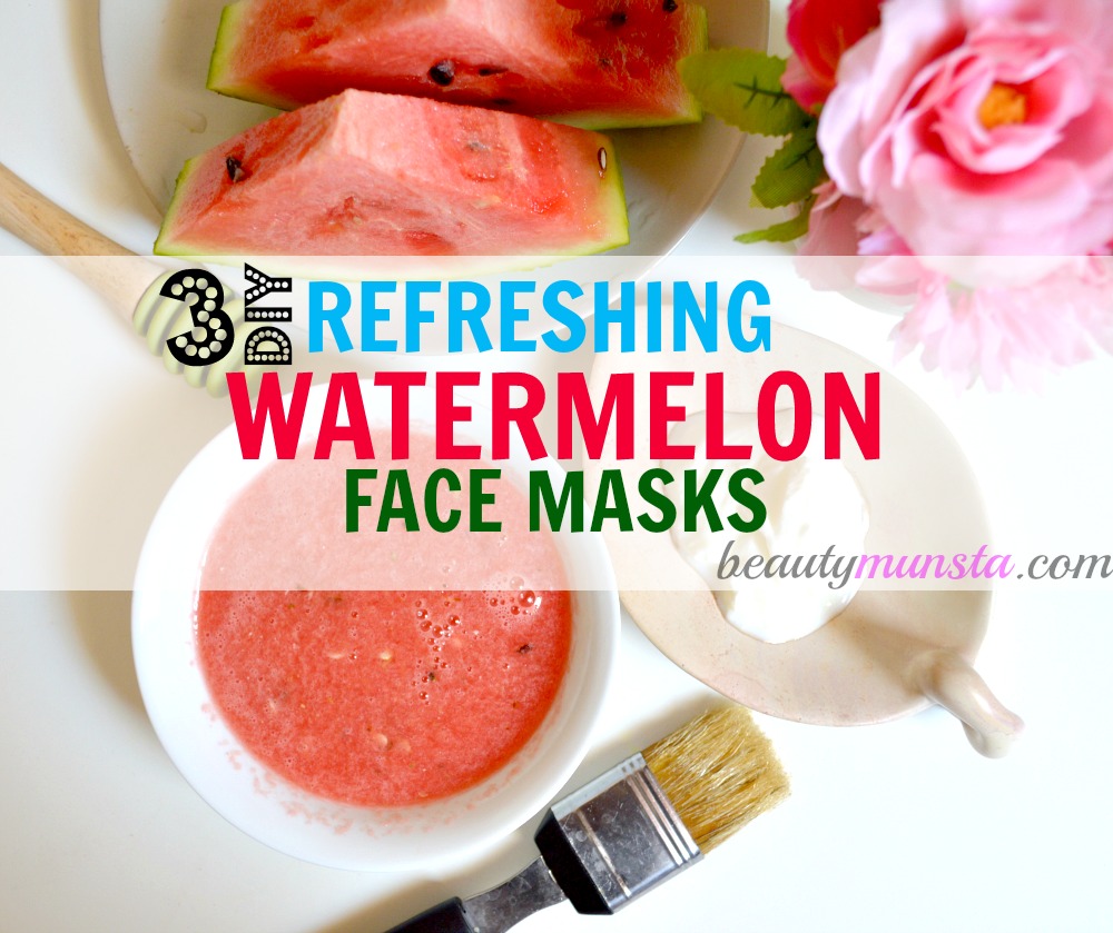 Here are three refreshing water melon face mask recipes to hydrate & rejuvenate tired skin! 