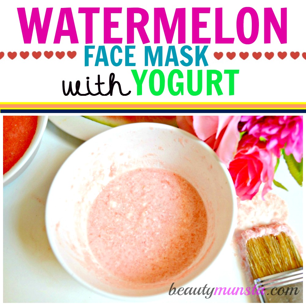 Got dry skin? Your skin needs this watermelon face mask treatment with yogurt to nourish, hydrate and revitalize dry skin.