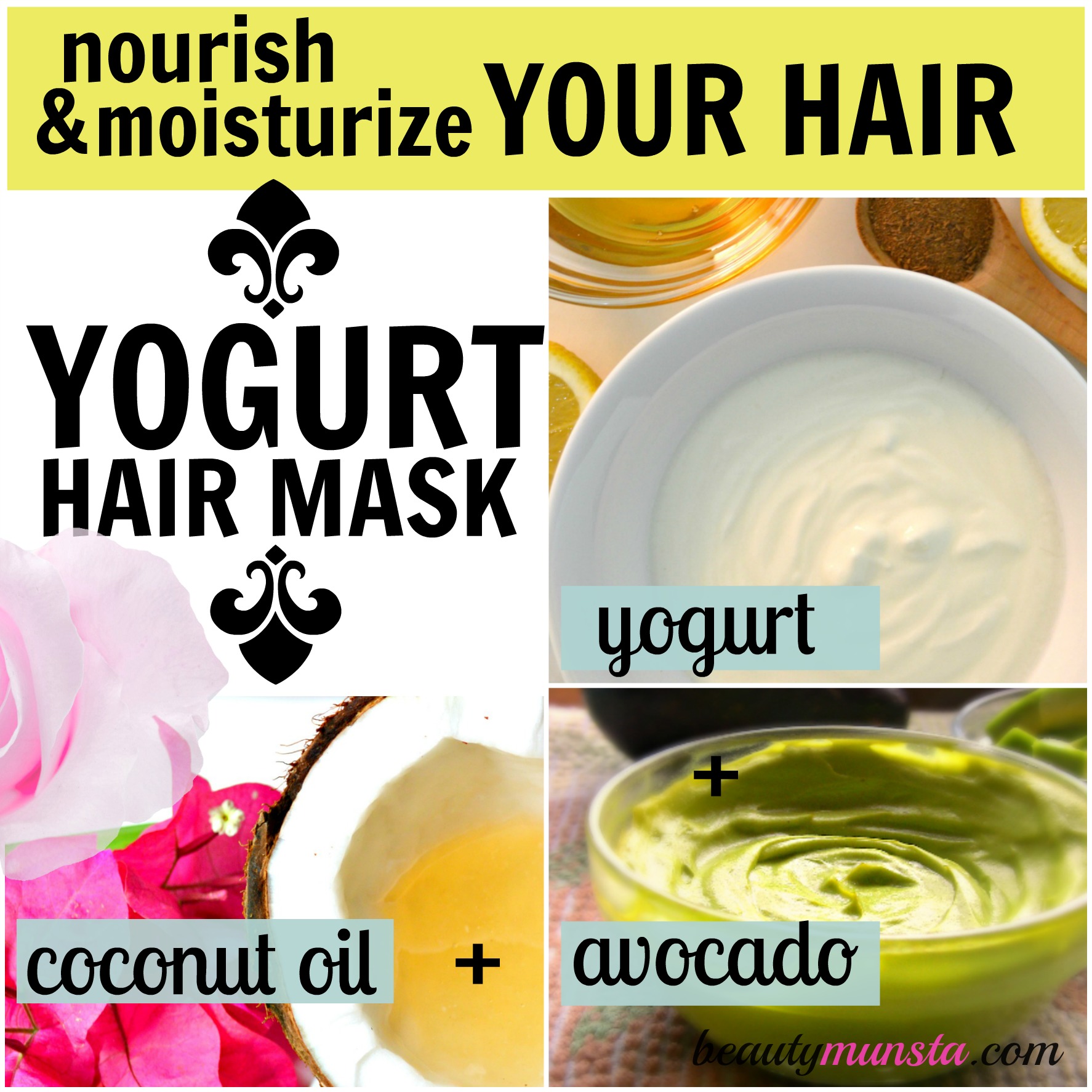 yogurt hair mask moisturizing beautymunsta free natural beauty