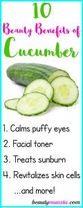 10 Cool Beauty Benefits of Cucumbers for Skin & Hair