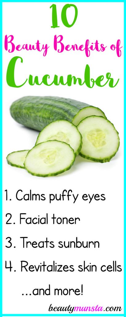 Get to know 10 beauty benefits of cucumbers to enhance your beauty routine naturally! 