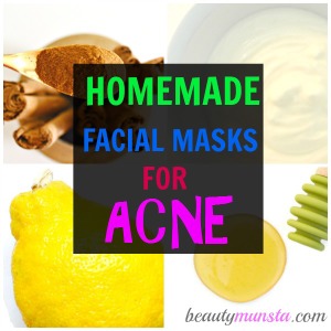 Here are the top 3 homemade facial masks for acne to disinfect, regulate sebum & soothe acneic skin