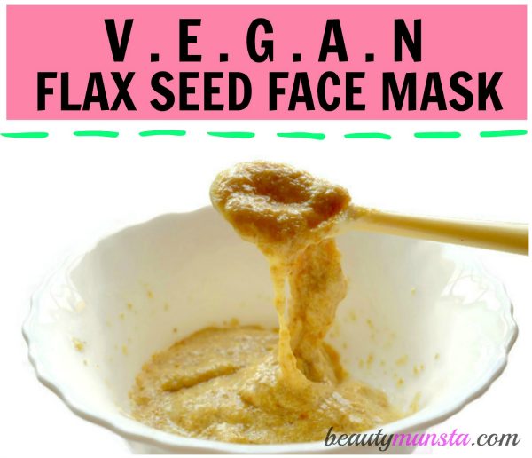 If you're vegan or allergic to eggs, use this flaxseed face mask which is a perfect substitute for an egg white face mask! 