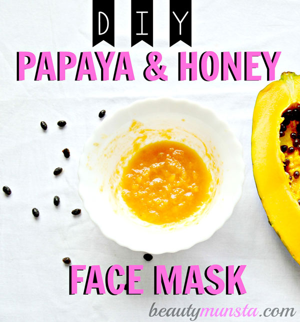 Try this easy diy papaya and honey face mask for a natural enzyme facial treatment