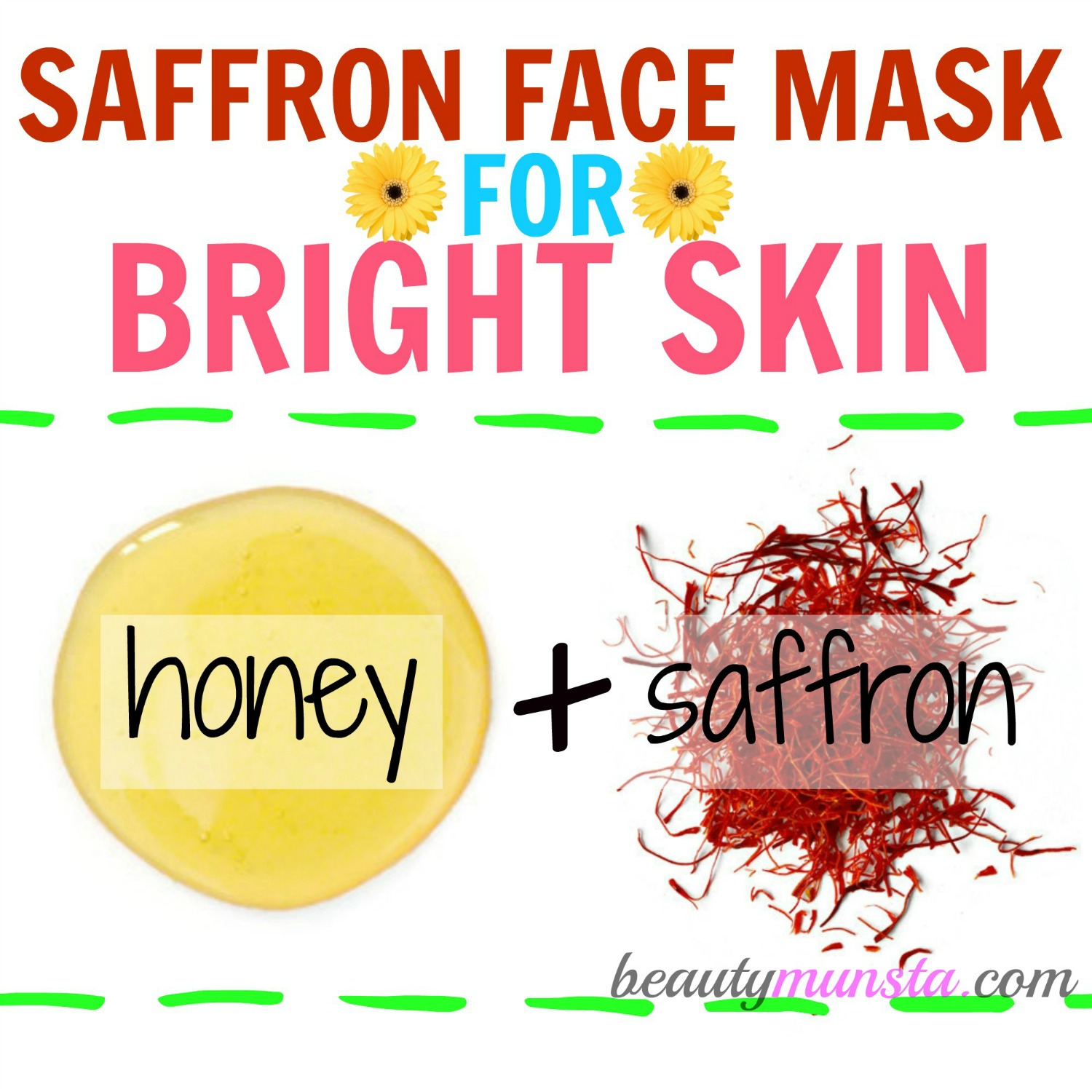 For baby soft & smooth skin try out this exotic saffron face mask