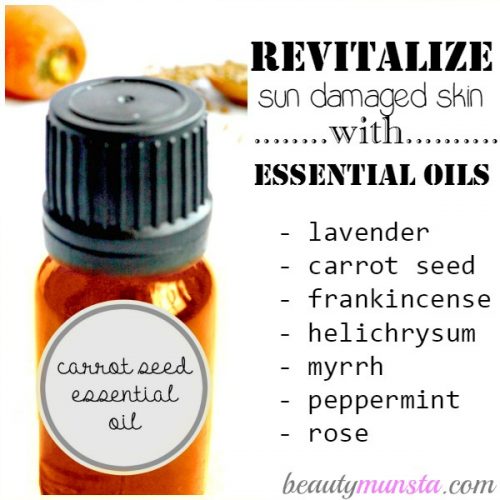 List of powerful essential oils for sun damaged skin repair & nourishment 