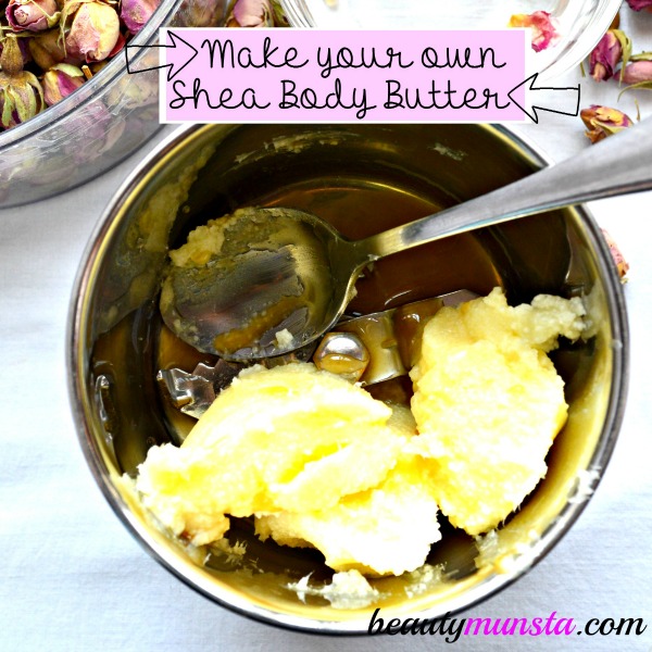 Using simple ingredients, you can make your own diy shea body butter which is non-oily at oil! This shea body butter recipe will leave you smelling romantic 