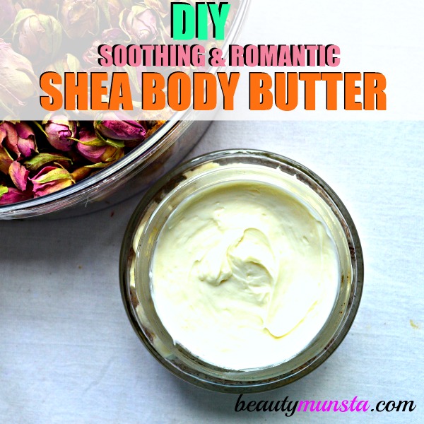 Make your own romantic diy shea boy butter with this simple recipe! 