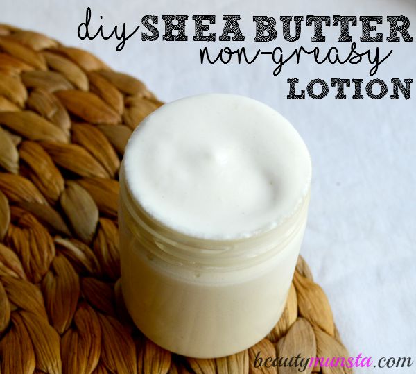 You've just gotta try this silky Shea butter lotion recipe which is non-greasy & easily absorbable! 