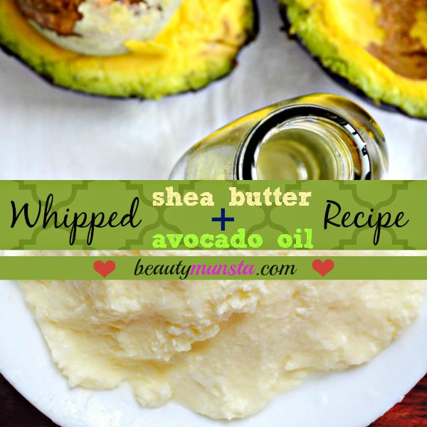 A whipped shea butter and avocado oil recipe for beautiful skin & hair! 