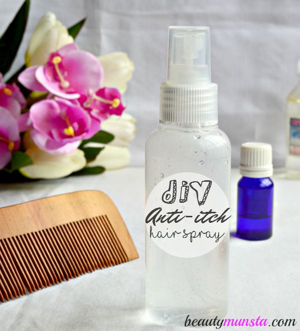 Got a dry itchy scalp? You gotta make this cooling, soothing and antibacterial DIY anti-itch hair spray!