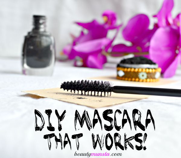 Make this non-flaky, non-clumpy diy mascara with activated charcoal at home! It works! 