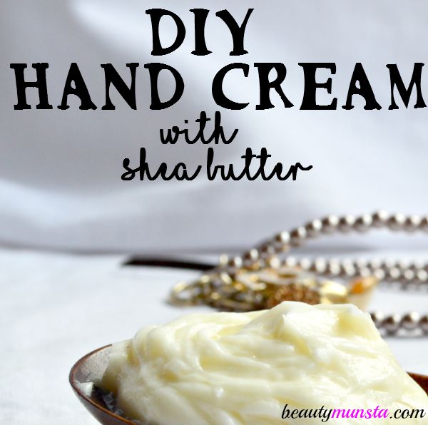 Make your own soothing and moisturizing shea butter hand cream for soft hands! 