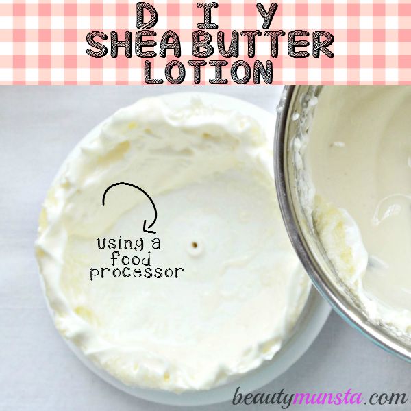 Here's how to make your own lotion with shea butter at home! It's not complicated 