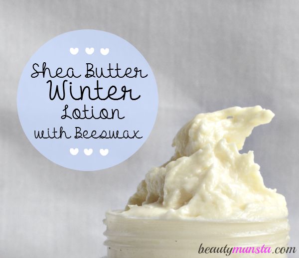 An ultra moisturizing beeswax and shea butter lotion perfect for the cold and dry winter! 