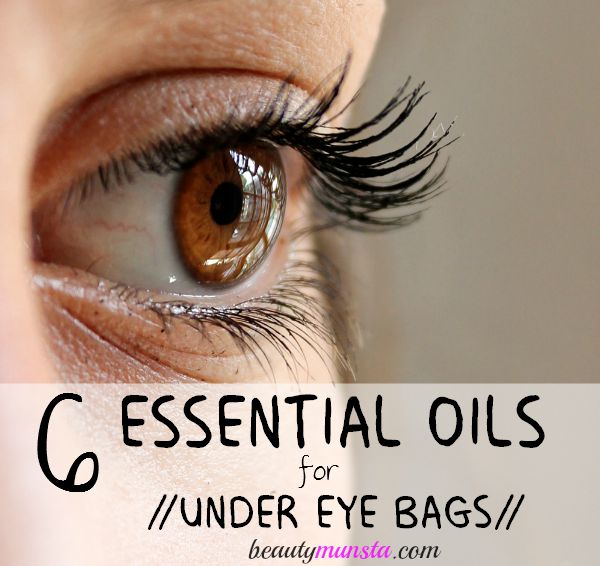 Essential oils for under eye bags! Get rid of under eye bags with essential oils! Recipes included!