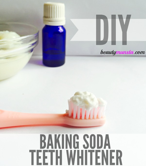 Make your own baking soda teeth whitener with this simple and super effective recipe! 