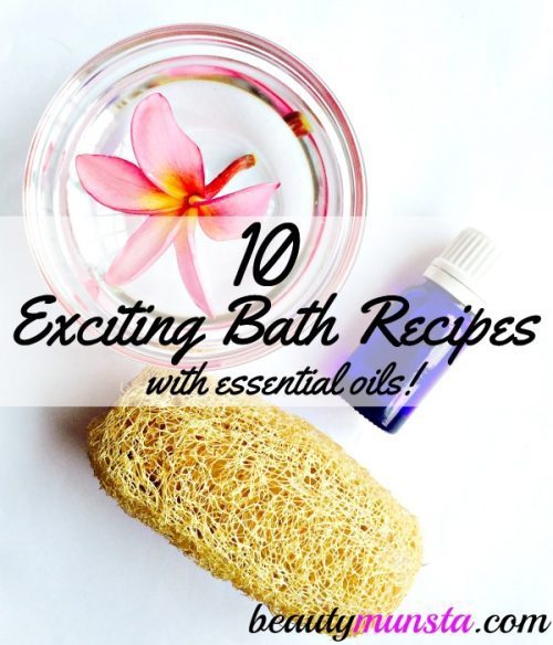 10 Exciting Essential Oil Bath Recipes Bath Oils, Salts, Bombs