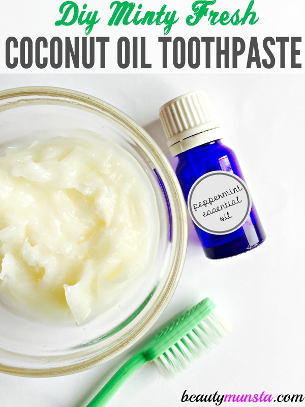 You gotta try this minty fresh homemade toothpaste recipe without baking soda! Only 3 ingredients needed! 