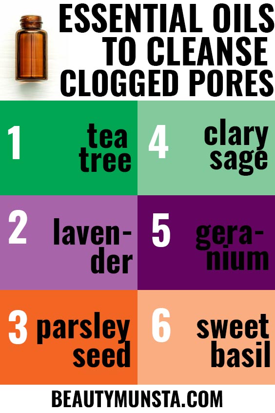 essential oils for clogged pores