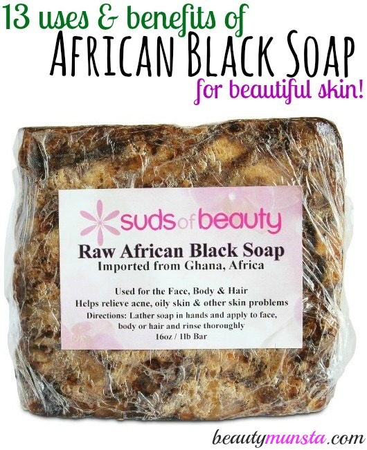 An ancient soap recipe that can be used for even the most sensitive skin types! FInd out 13 uses & benefits of African black soap for skin and why you should get it right now! 