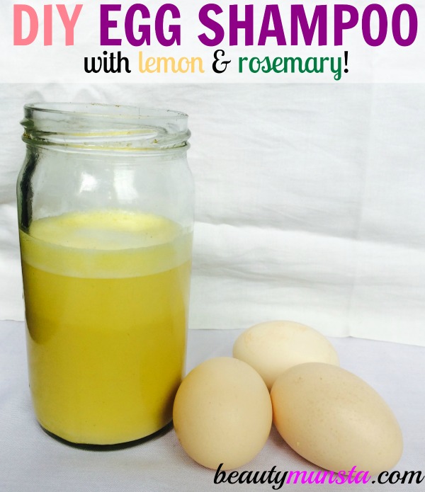 Try this DIY egg shampoo recipe for clean, soft and shiny hair! It also promotes strong, long and thicker hair! 