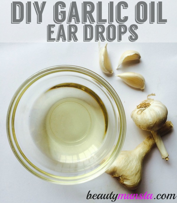 Learn how to make garlic oil ear drops with olive oil or coconut oil as a natural remedy for ear aches/infections! 