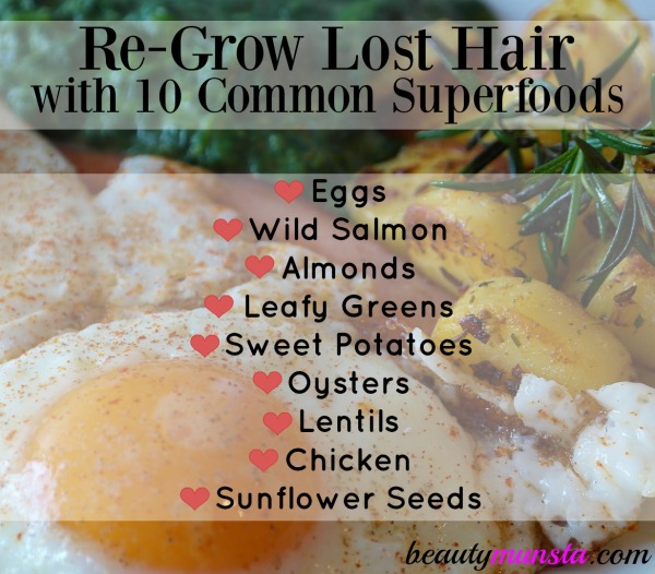 10 Common Superfoods for Hair Regrowth beautymunsta