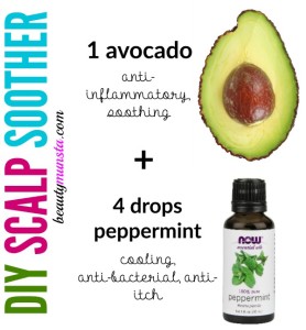 Make your own scalp soother to heal scalp inflammation & irritation. Optional: Add a tsp of nutrient-rich coconut oil for extra healing benefits! 