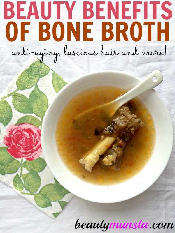 Bone broth - A superfood to youthful skin, lustrous hair, strong nails and radiant beauty! Find out 11 beauty benefits of bone broth here!