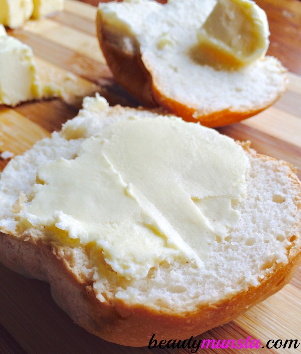 Homemade butter: slather on bread, use it to sautee veggies, fry your eggs and for baking! 