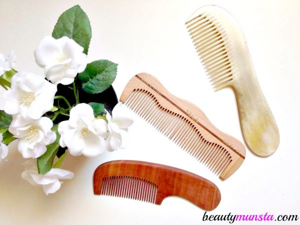 Instead of plastic, go for cow/sheep/buffalo horn combs and wooden ones as these are much more gentle on the scalp! 