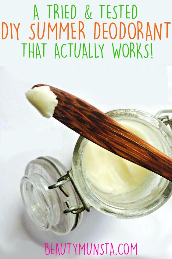 diy homemade deodorant without beeswax - using only 4 ingredients! all natural and actually works!