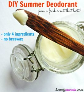 Summer Homemade Deodorant without Beeswax